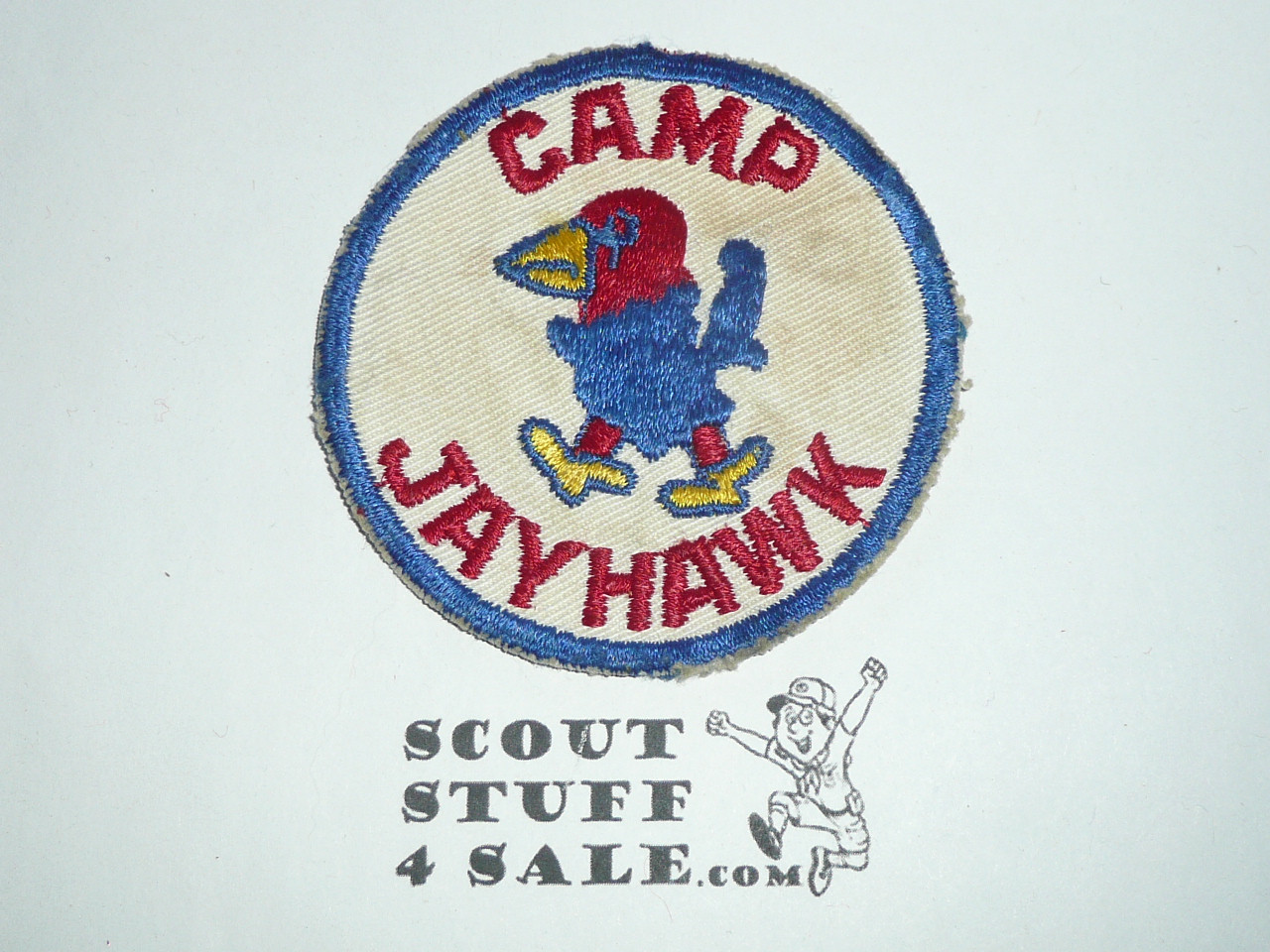 Camp Jayhawk Patch, c/e twill, lite box soil