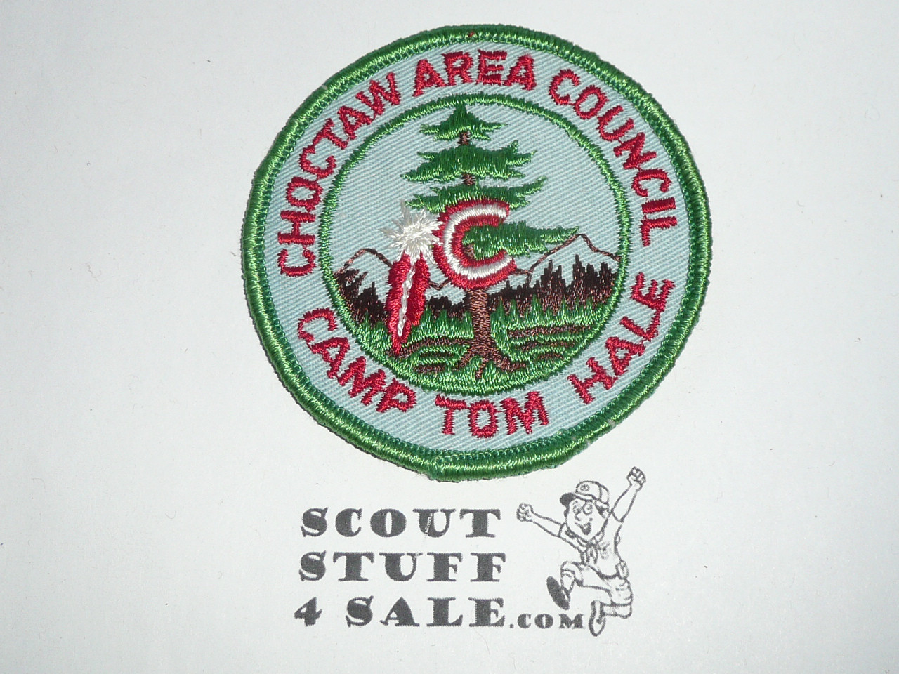 Camp Tom Hale Patch, Choctaw Area Council, green r/e bdr