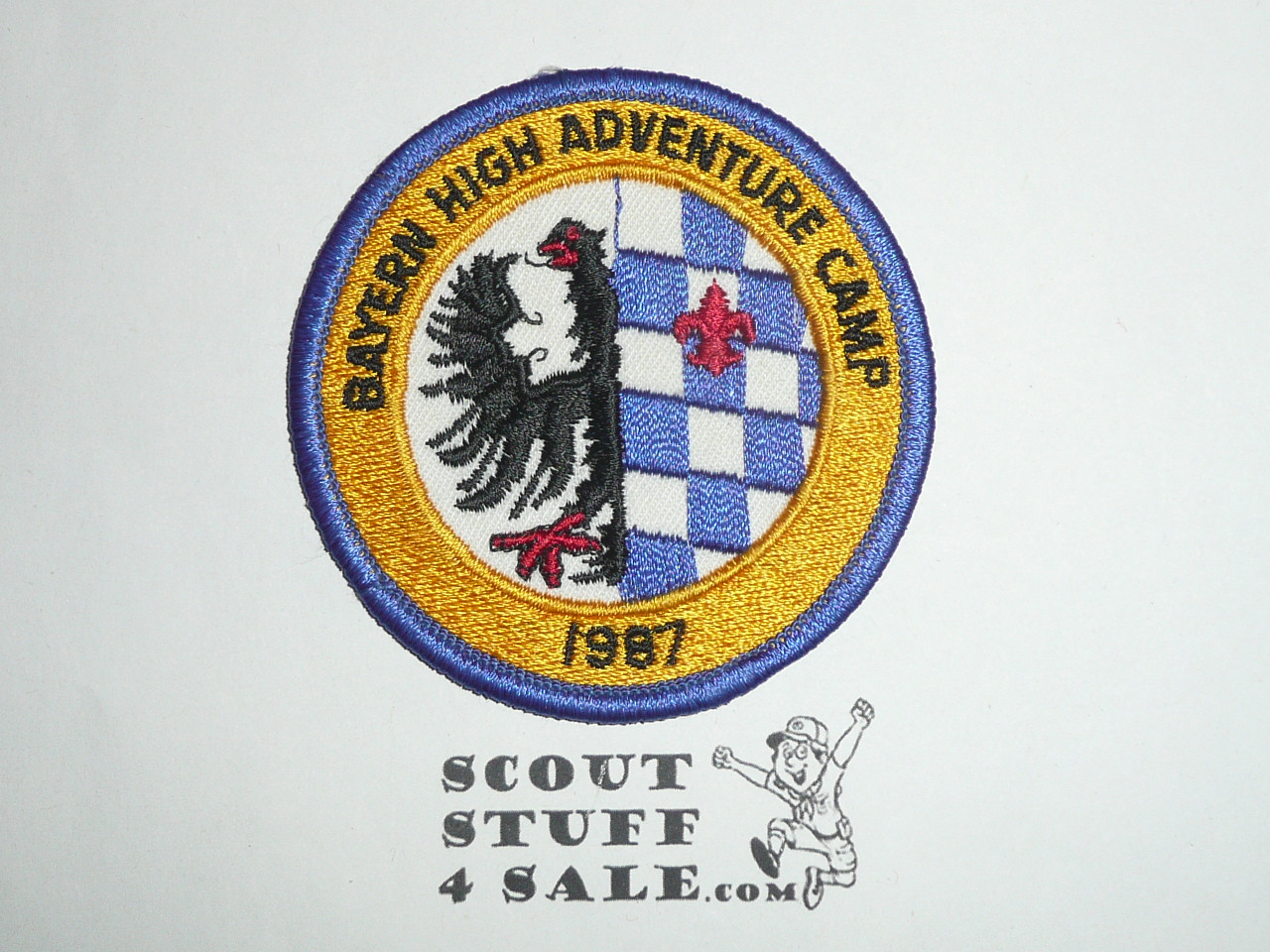 Bayern High Adventure Camp Patch, Germany, Transatlantic Council, 1987