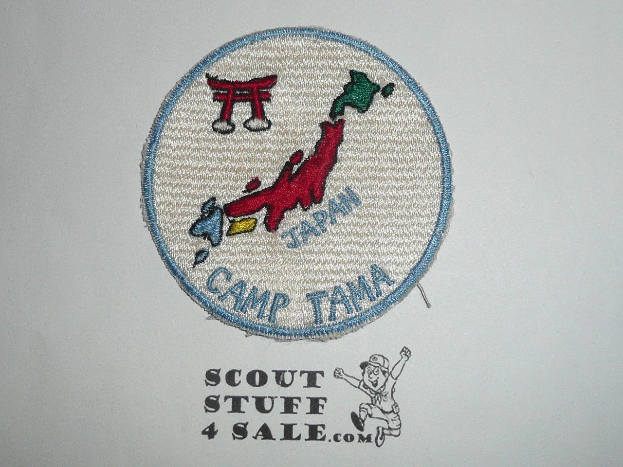 Camp Tama Patch, Japan, Far East Council, cut edge