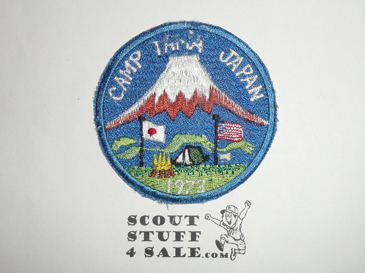 Camp Tama Patch, Japan, Far East Council, 1973 cut edge