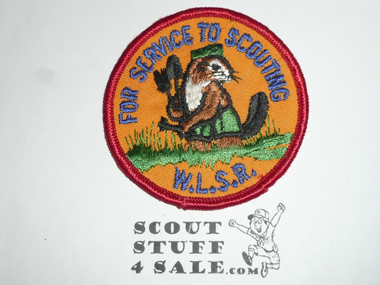 Woodworth Lake Scout Reservation Patch, Sir William Johnson Council, 1970's For Service to Scouting