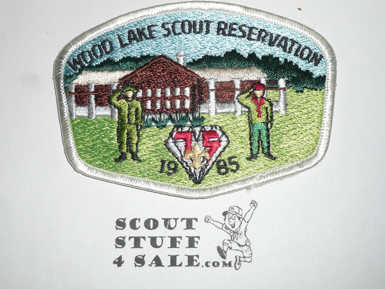 Woodworth Lake Scout Reservation Patch, Sir William Johnson Council, 1985 #2