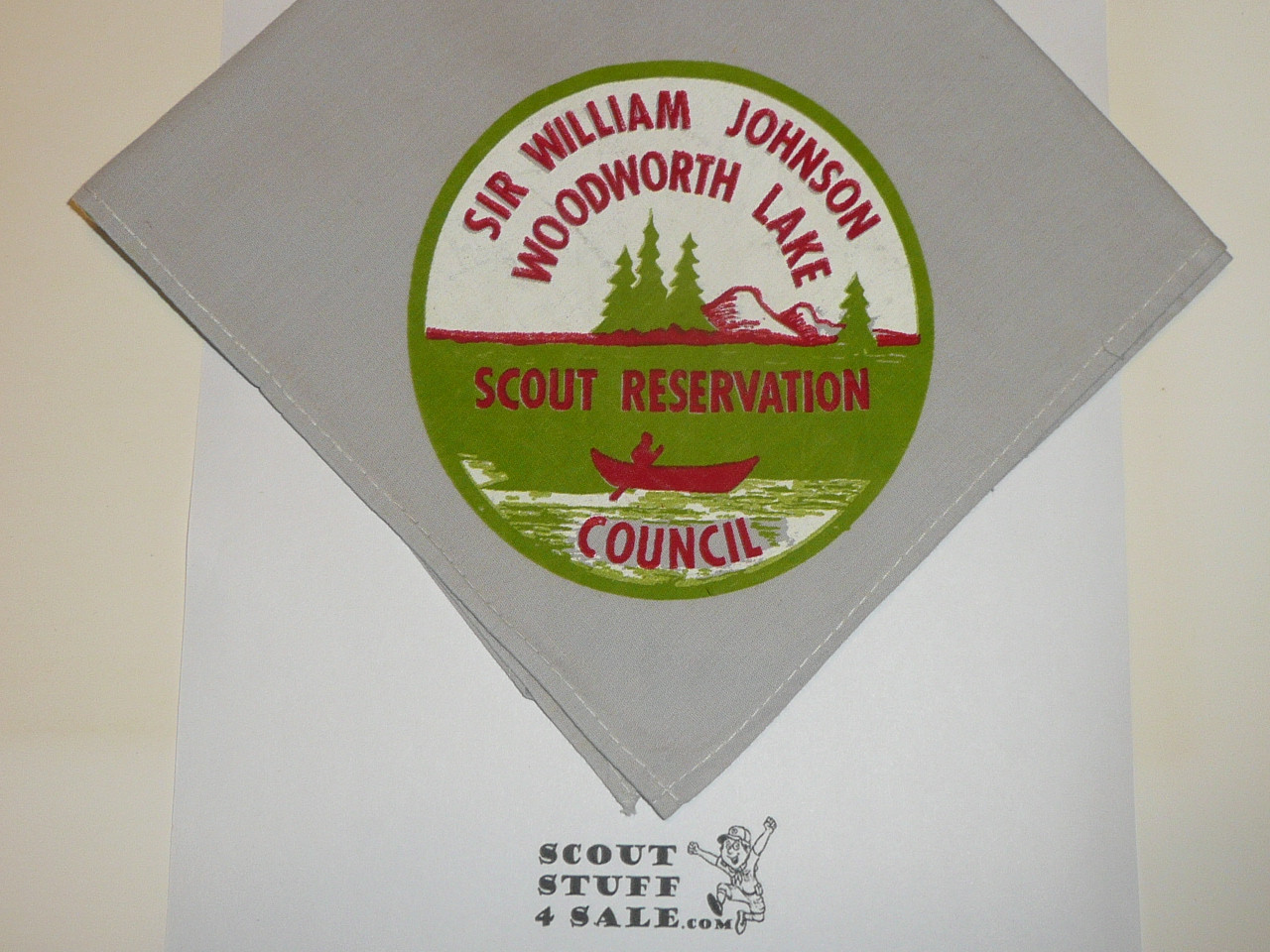 Woodworth Lake Scout Reservation Neckerchief, Sir William Johnson Council, 1961