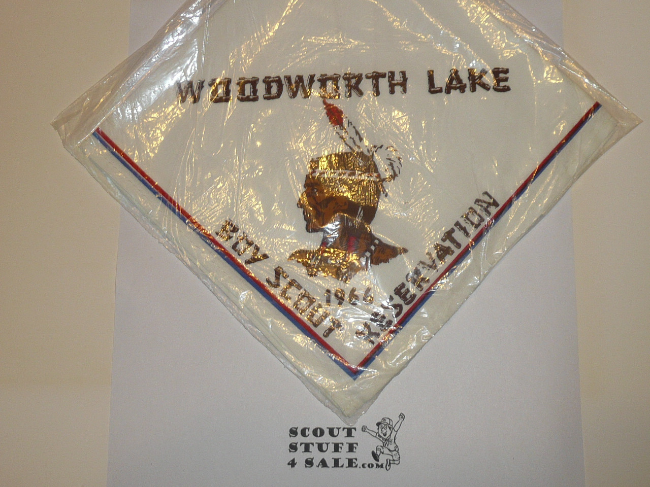 Woodworth Lake Scout Reservation Neckerchief, Sir William Johnson Council, 1966