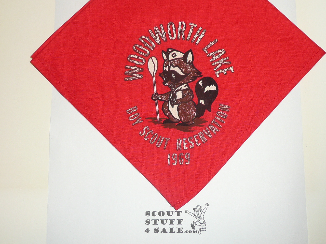 Woodworth Lake Scout Reservation Neckerchief, Sir William Johnson Council, 1969