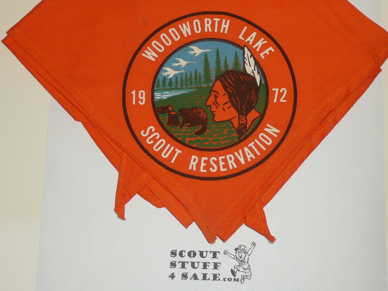 Woodworth Lake Scout Reservation Neckerchief, Sir William Johnson Council, 1972