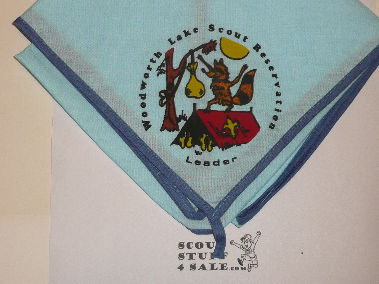Woodworth Lake Scout Reservation LEADER Neckerchief, Sir William Johnson Council, 1970's