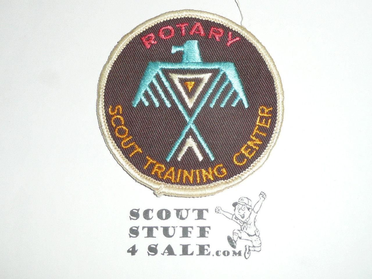 Rotary Scout Training Center Patch, white bdr