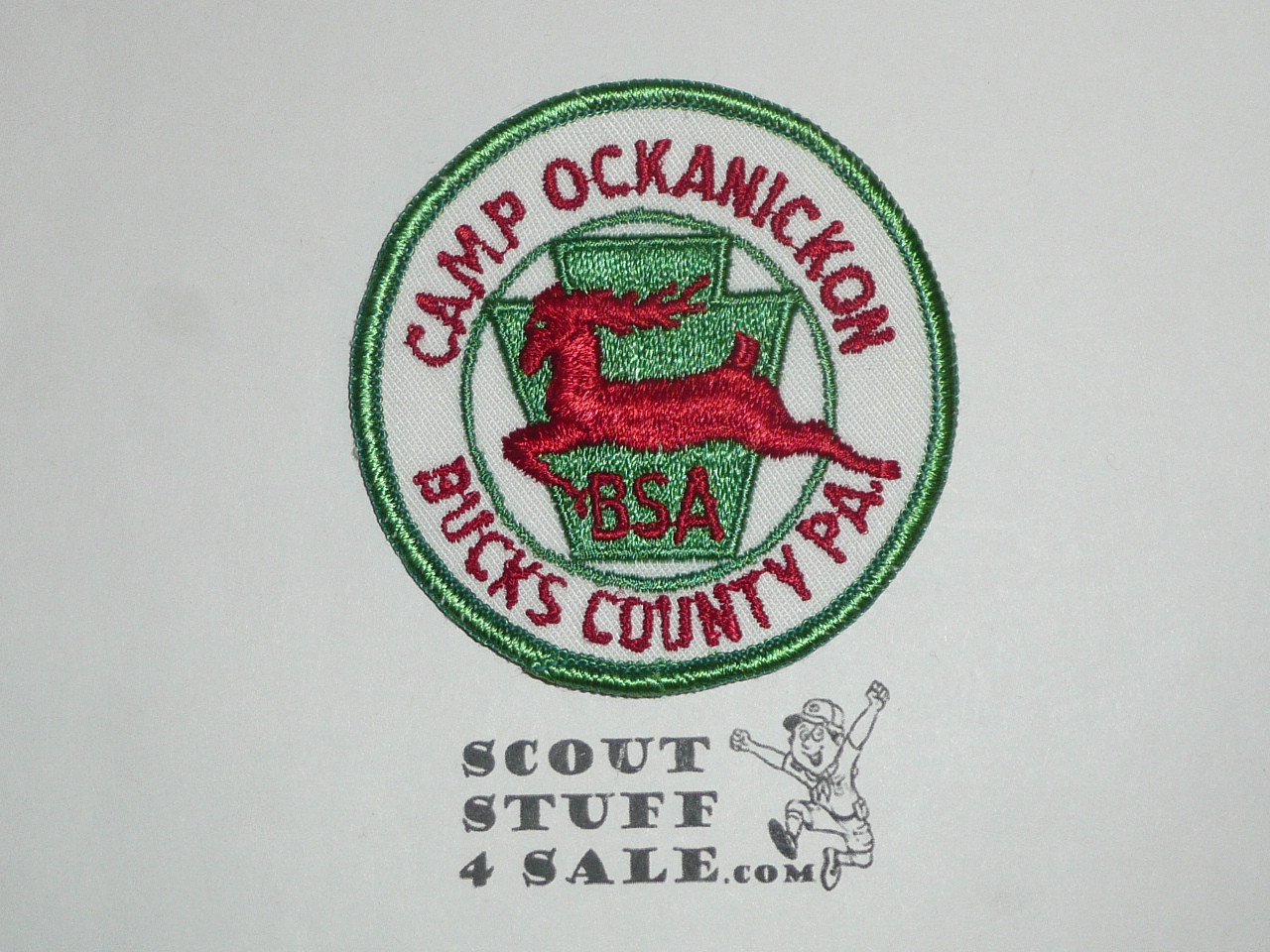 Camp Ockanickon Patch, Bucks County Council, r/e twill