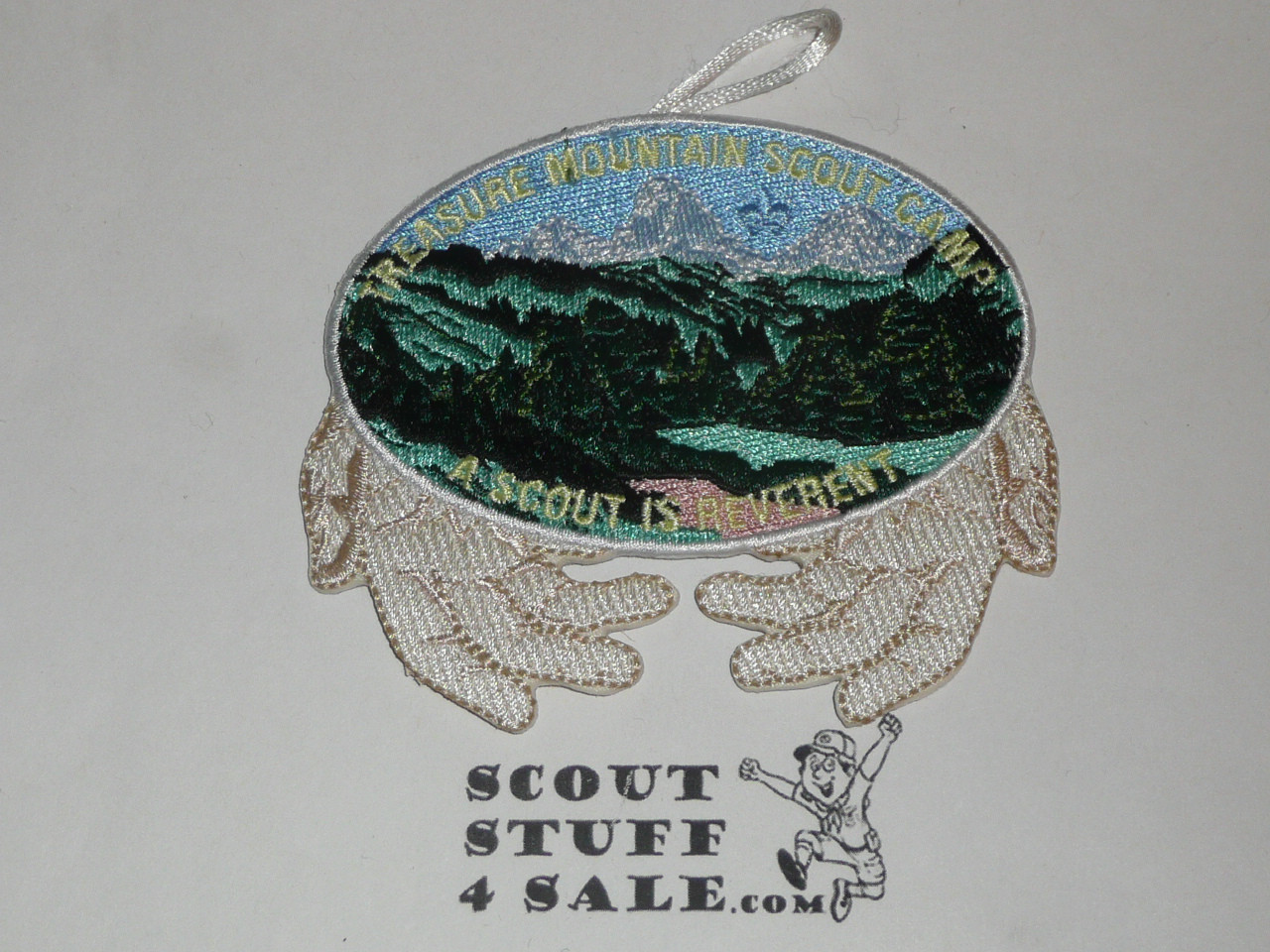 Treasure Mountain Scout Camp Patch, Grand Teton Council, A Scout is Reverent