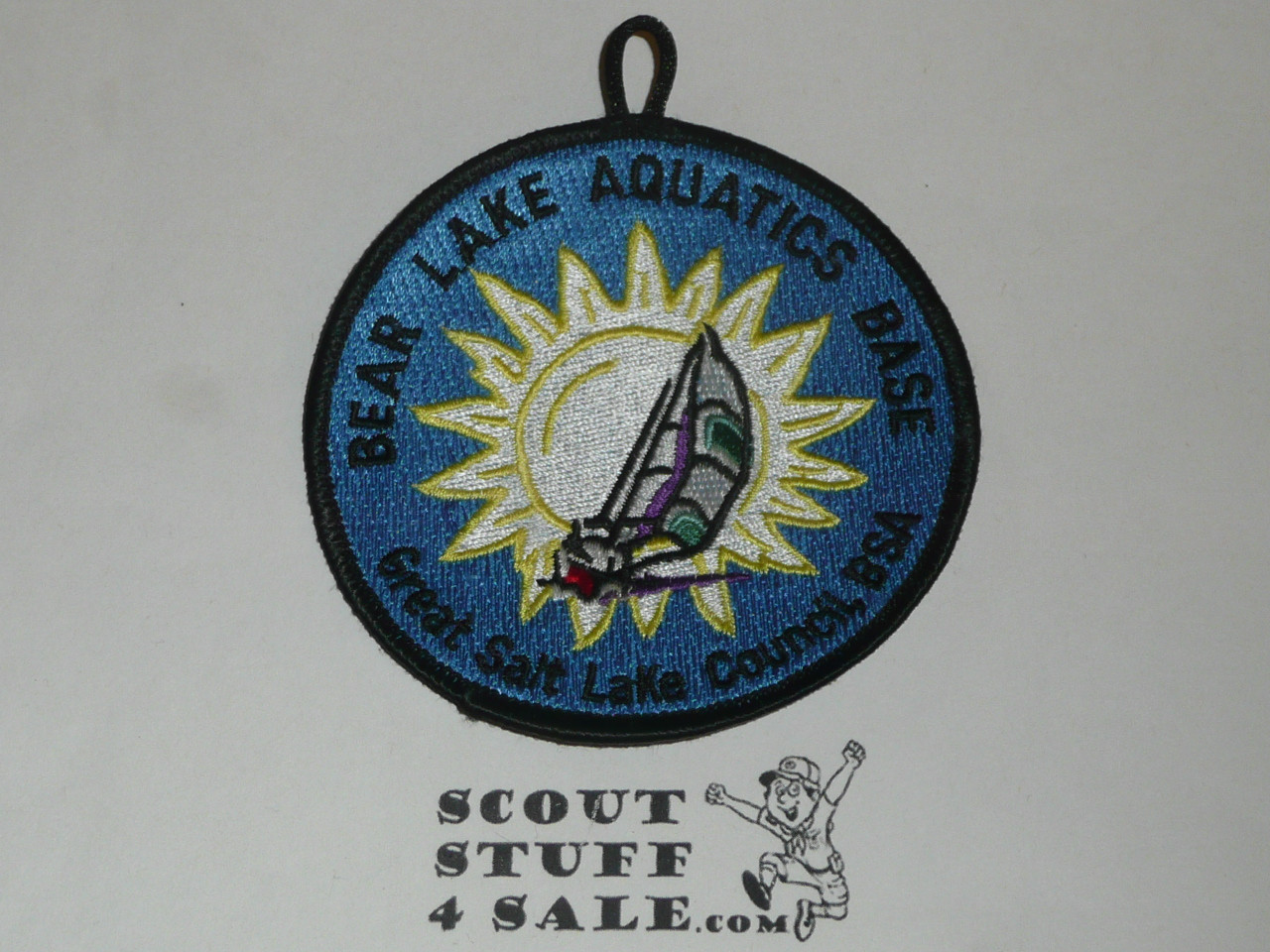 Bear Lake Aquatics Base Camp Patch, Great Salt Lake Council, blk bdr