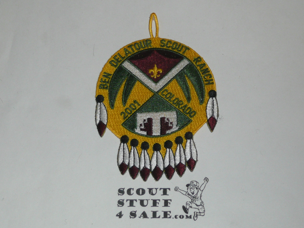Ben Delatour Scout Ranch Patch, Longs Peak Council, 2001