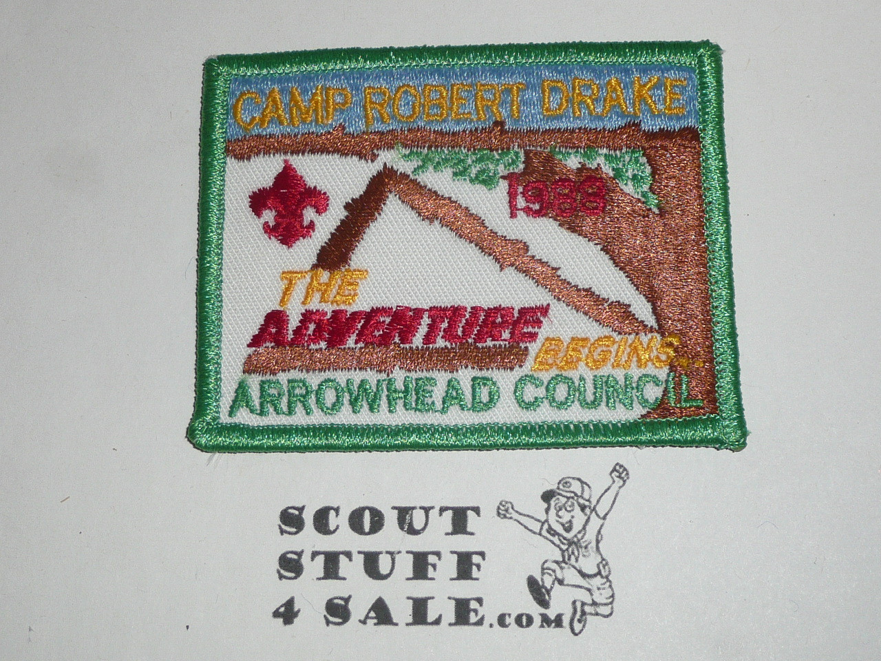 Camp Drake Patch, Arrowhead Council, 1988