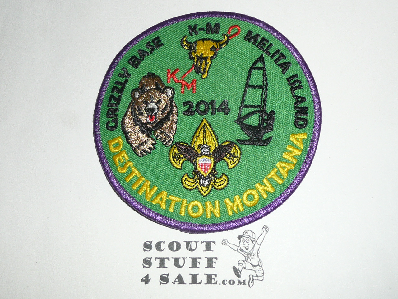 K-M Scout Ranch Patch, Grizzly Base Melita Island, 2014
