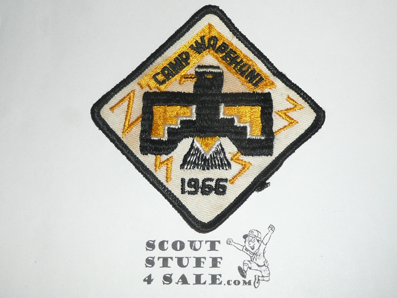 Camp Wapehani, White River Council, 1966 Patch, soiled