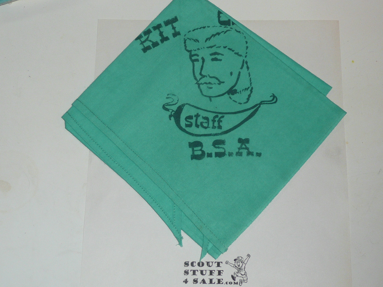 Camp Kit Carson STAFF Neckerchief, San Mateo County Council, 1960's