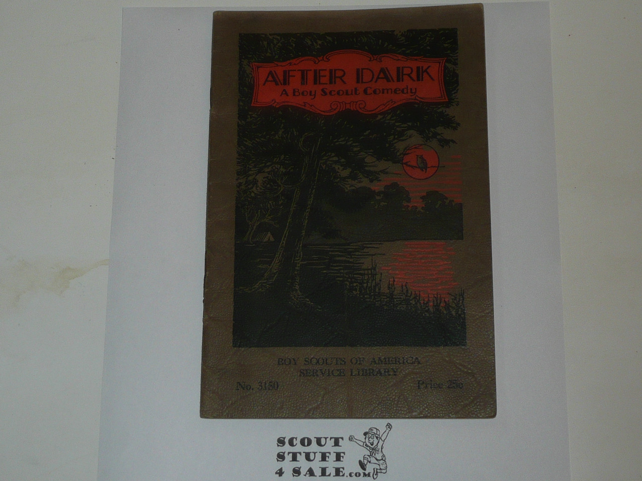 After Dark, A Boy Scout Comedy, Boy Scout Service Library, 1920's Printing