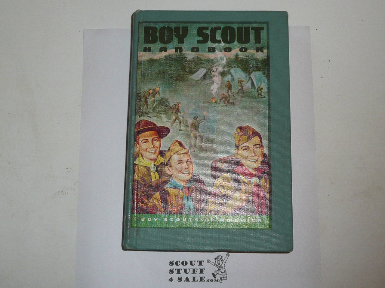 1965 Boy Scout Handbook, Seventh Edition, First Printing, Hardbound Printing, MINT condition, Don Lupo Cover, blue