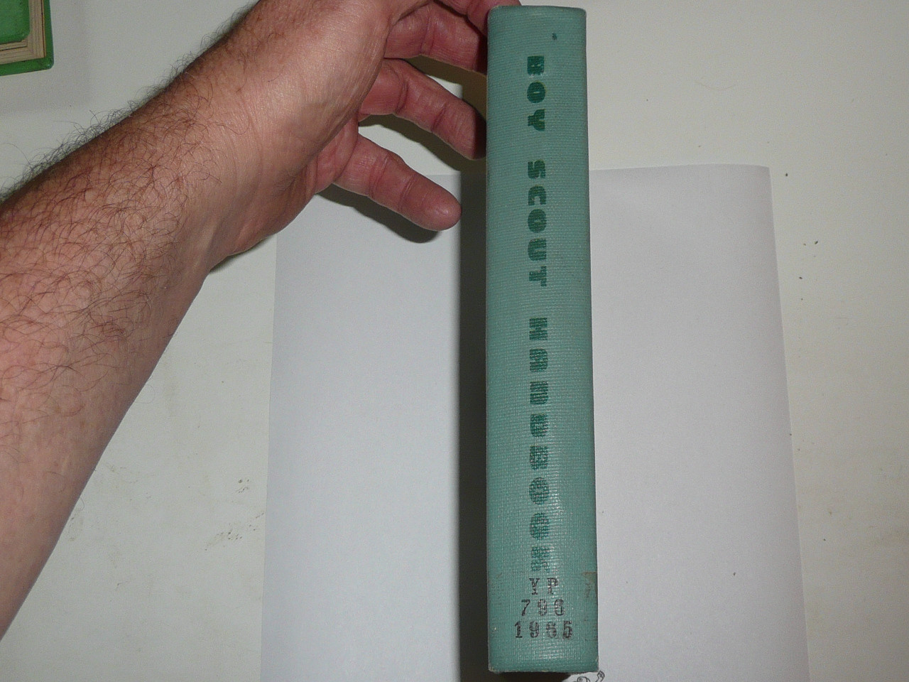 1965 Boy Scout Handbook, Seventh Edition, First Printing, Hardbound Printing, MINT condition, Don Lupo Cover, blue