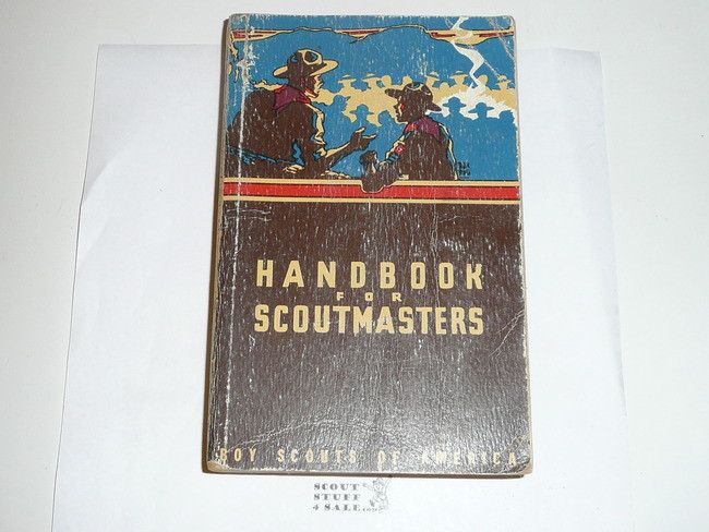 1950 Handbook For Scoutmasters, Fourth Edition, Fifth Printing (1-50), MINT Condition but small chip in edge of cover