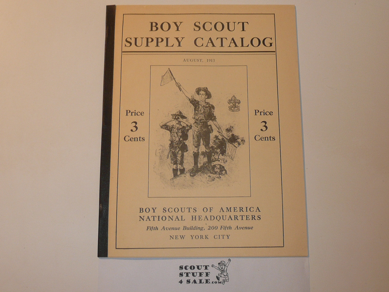 1913 Boy Scout Equipment Catalog, August 1913, REPRINT