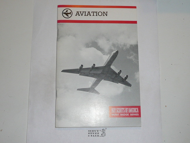 Aviation Merit Badge Pamphlet, Type 9, Red Band Cover, 4-94 Printing