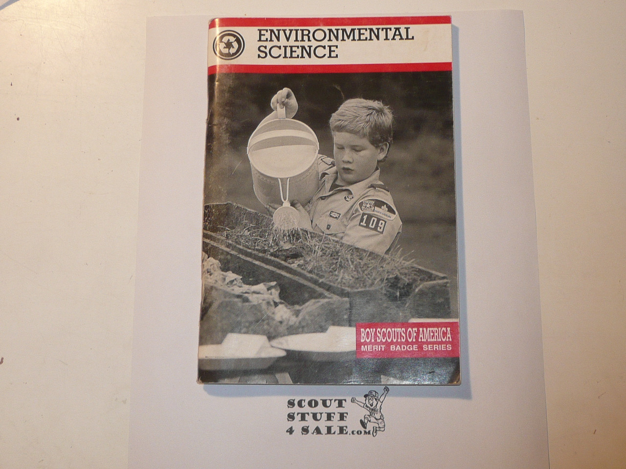 Environmental Science Merit Badge Pamphlet, Type 9, Red Band Cover, 2000 Printing