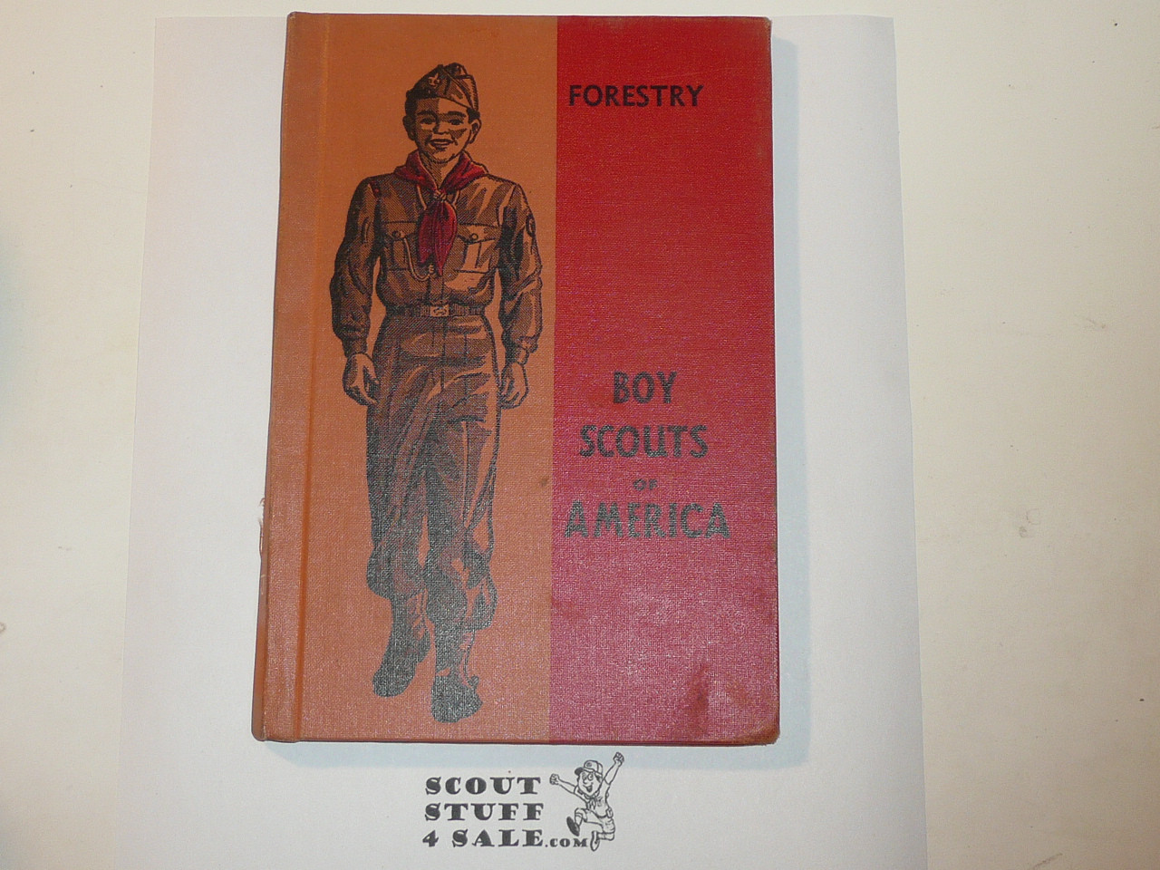 Forestry Library Bound Merit Badge Pamphlet, Type 5, Red/Wht Cover, 4-51 Printing
