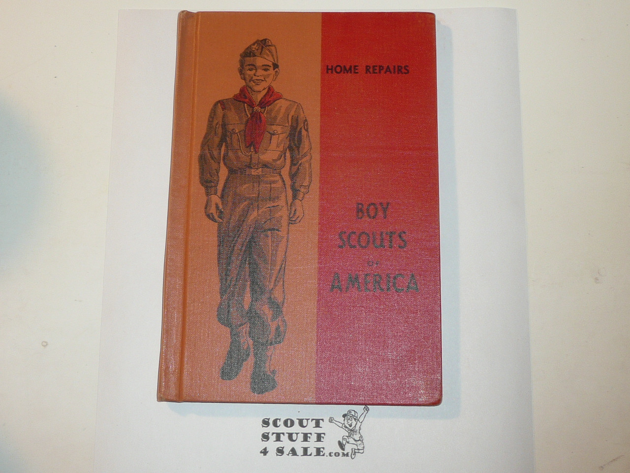Home Repairs Library Bound Merit Badge Pamphlet, Type 5, Red/Wht Cover, 2-51 Printing