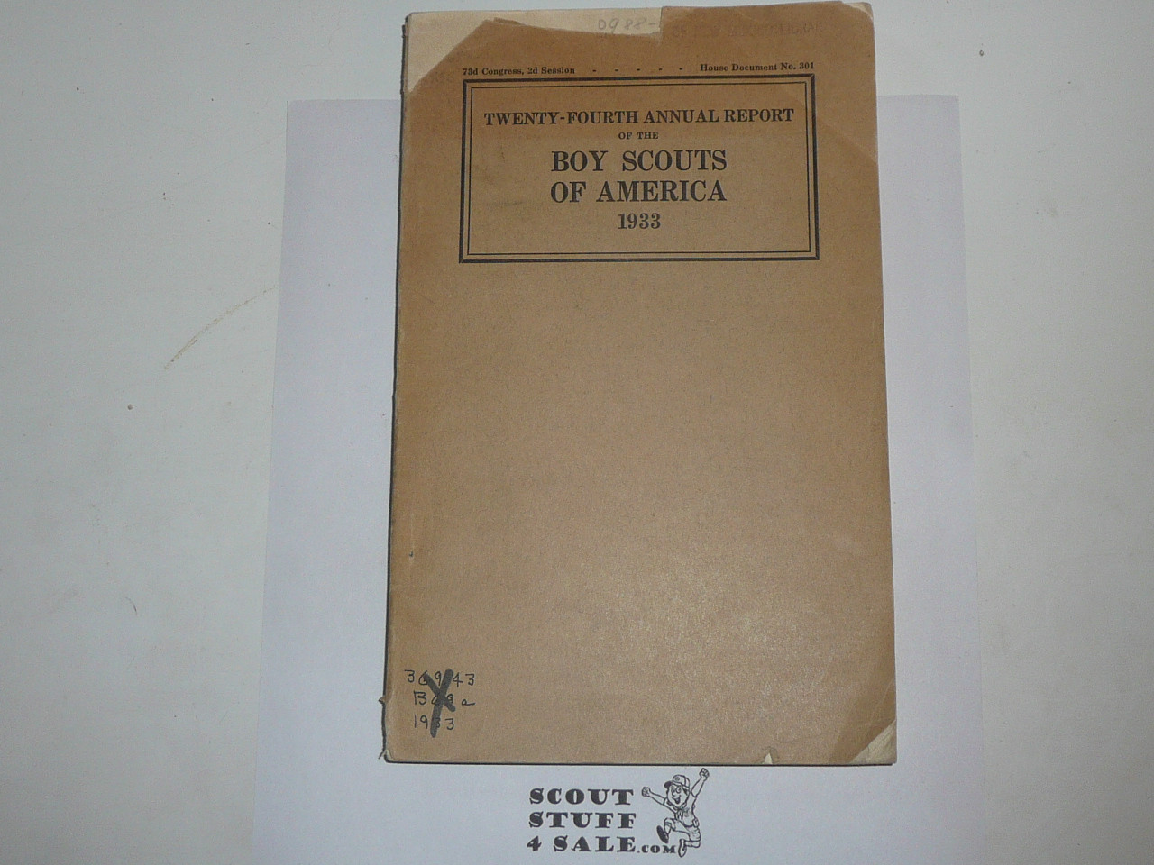 1933 Boy Scouts of America Annual Report to Congress