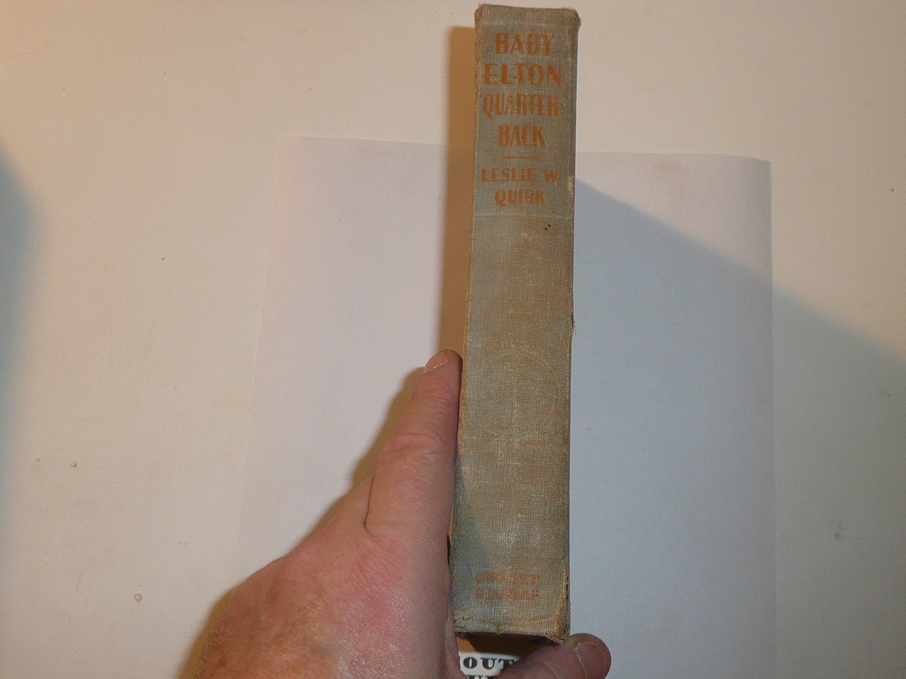 Baby Elton Quarterback, By Leslie W. Quirk, Every Boy's Library Edition, Type Three Binding, spine faded