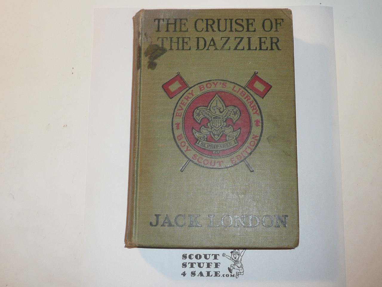 The Cruise of the Dazzler, By Jack London, Every Boy's Library Edition, Type Two Binding, some wear