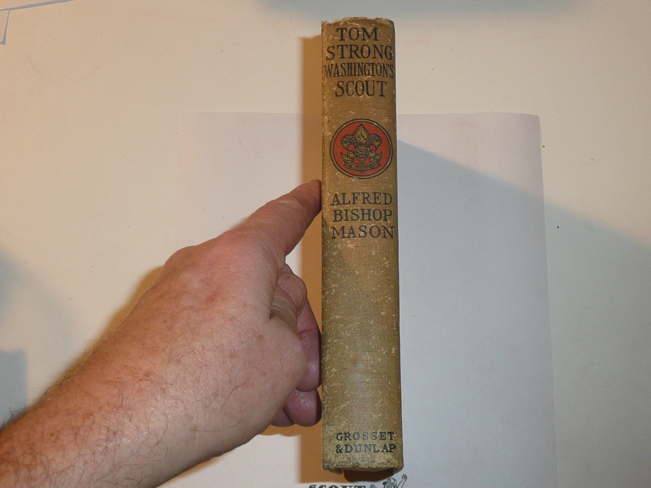 Tom Strong Washington's Scout, By Alfred Bishop Mason, 1913, Every Boy's Library Edition, Type Two Binding, some wear
