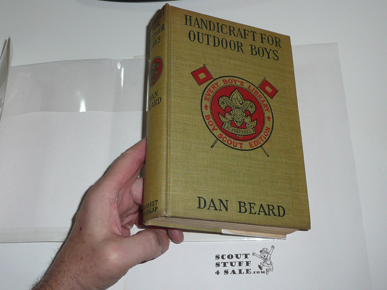 Handicraft for Outdoor Boys, By Dan Beard, 1913, Every Boy's Library Edition, Type Two Binding WITH Dust Jacket