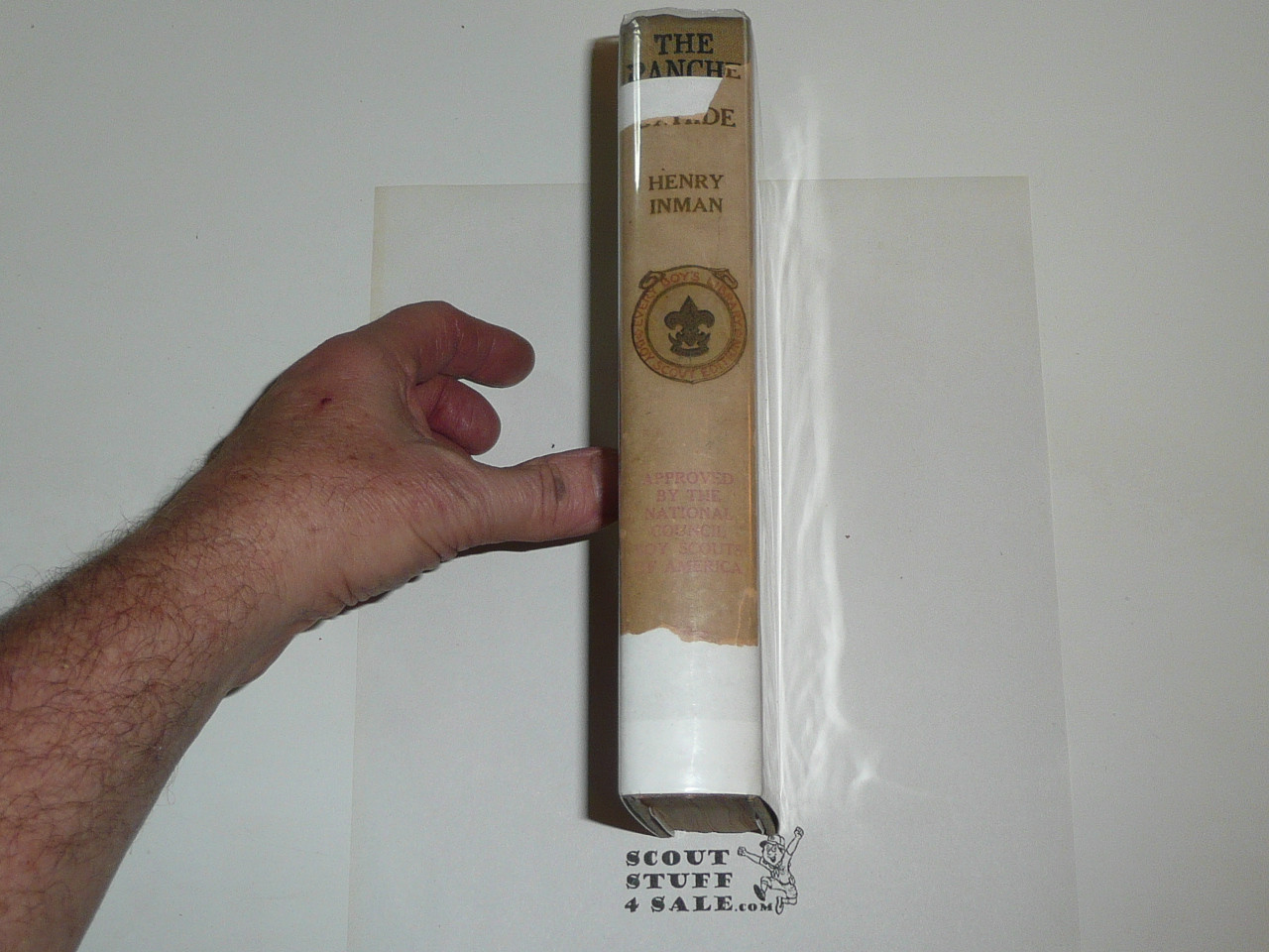 The Ranche on the Oxhide, By Henry Inman, 1916, Every Boy's Library Edition, Type Two Binding with early dust jacket