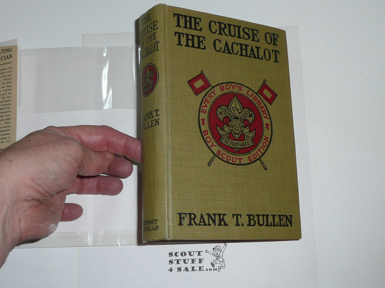 The Cruise of the Cachalot, By Frank T. Bullen, 1913, Every Boy's Library Edition, Type Two Binding, with dust jacket, Beautiful MINT