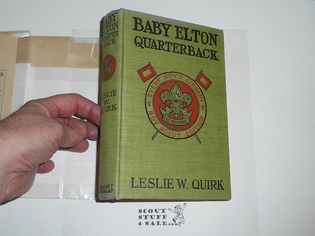 Baby Elton Quarterback, By Leslie W. Quirk, 1913, Every Boy's Library Edition, Type Two Binding with dust jacket