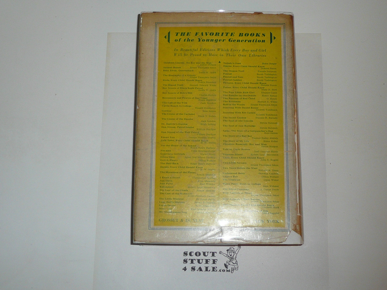 The Boy Scouts of Bob's Hill, By Charles Pierce Burton, 1913, Every Boy's Library Edition, Type Three Binding with Dust Jacket