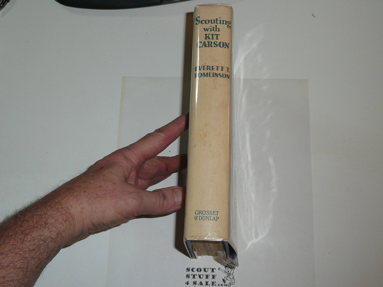 Scouting With Kit Carson, Everett T. Tomlinson, 1931, Every Boy's Library Edition, Type Three Binding with dust jacket