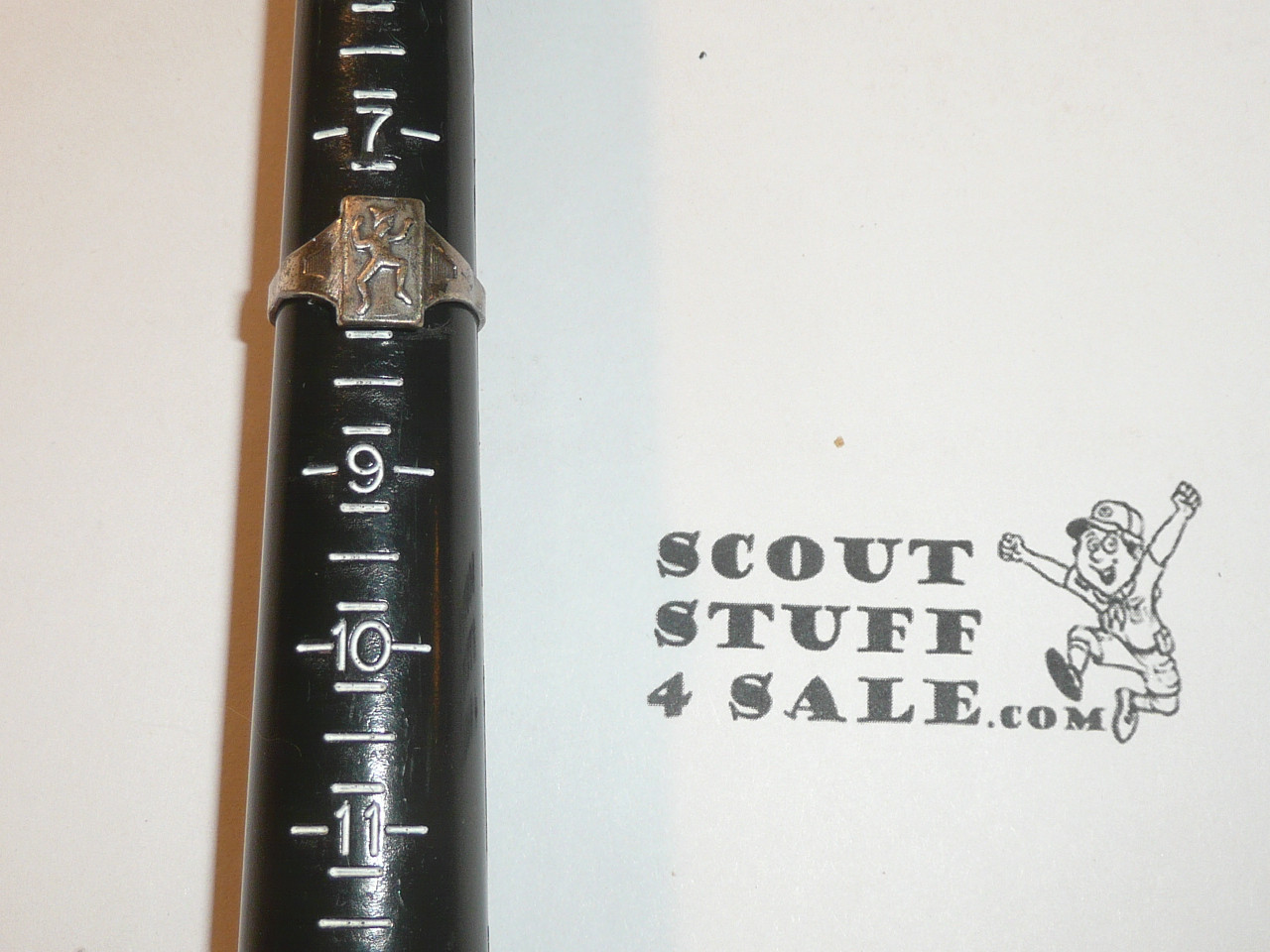 Brownie Girl Scout Ring, Early, Adjustible, SILVER, HC31