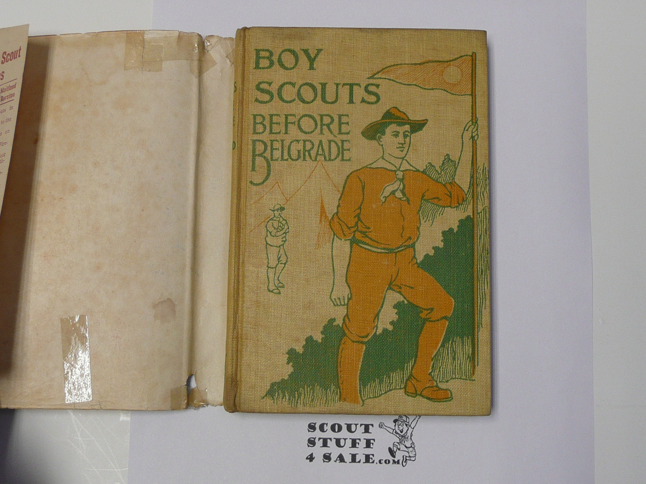 The Boy Scouts Before Belgrade or Dick Warner's Mission, by Major Robert Maitland, 1915, Boy Scout Series Volume 18, Boy Scout Story Book, With Dust Jacket