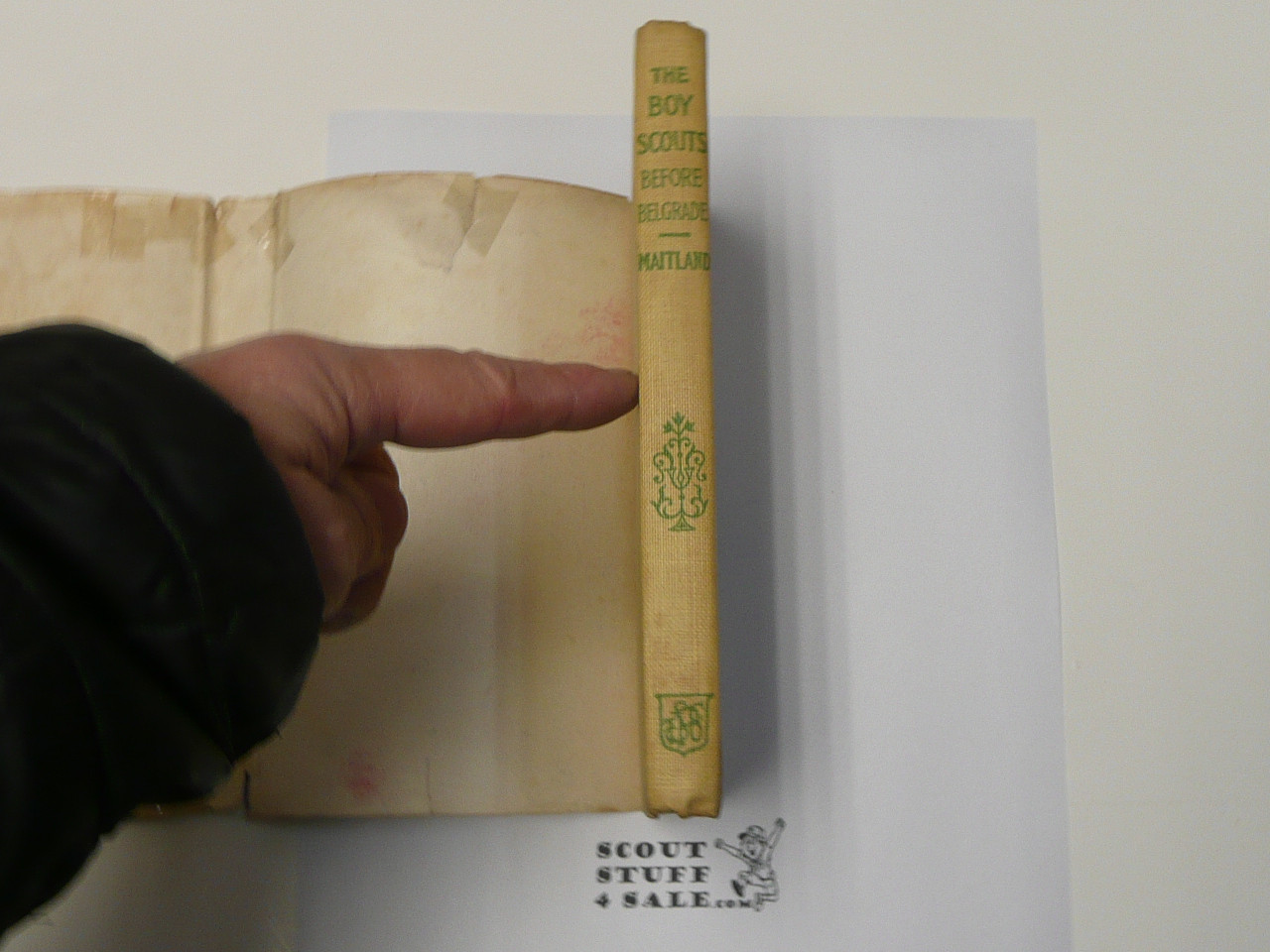 The Boy Scouts Before Belgrade or Dick Warner's Mission, by Major Robert Maitland, 1915, Boy Scout Series Volume 18, Boy Scout Story Book, With Dust Jacket