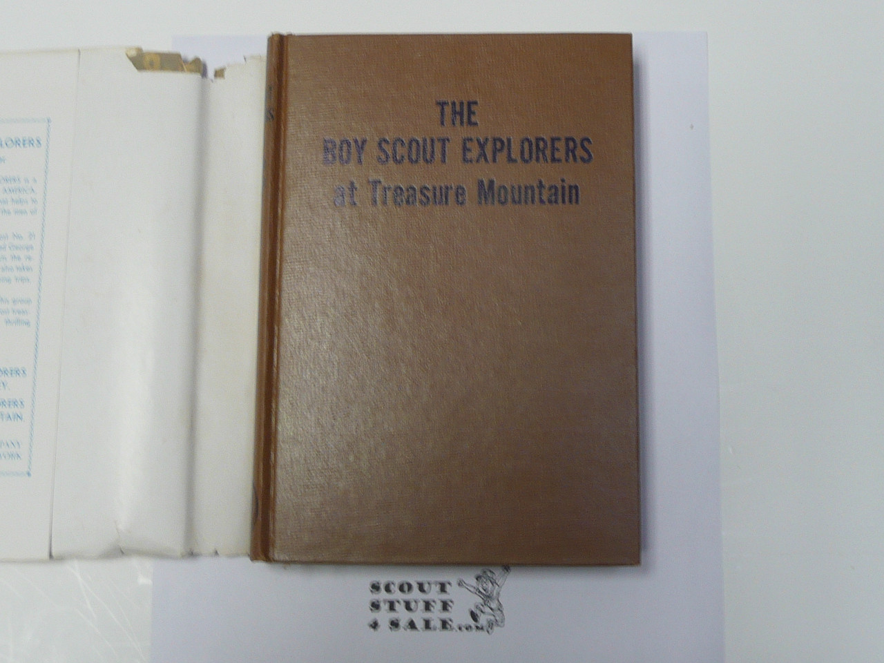 The Boy Scout Explorers at Treasure Mountain, by Don Palmer, 1955, Boy Scout Story Book, With Dust Jacket