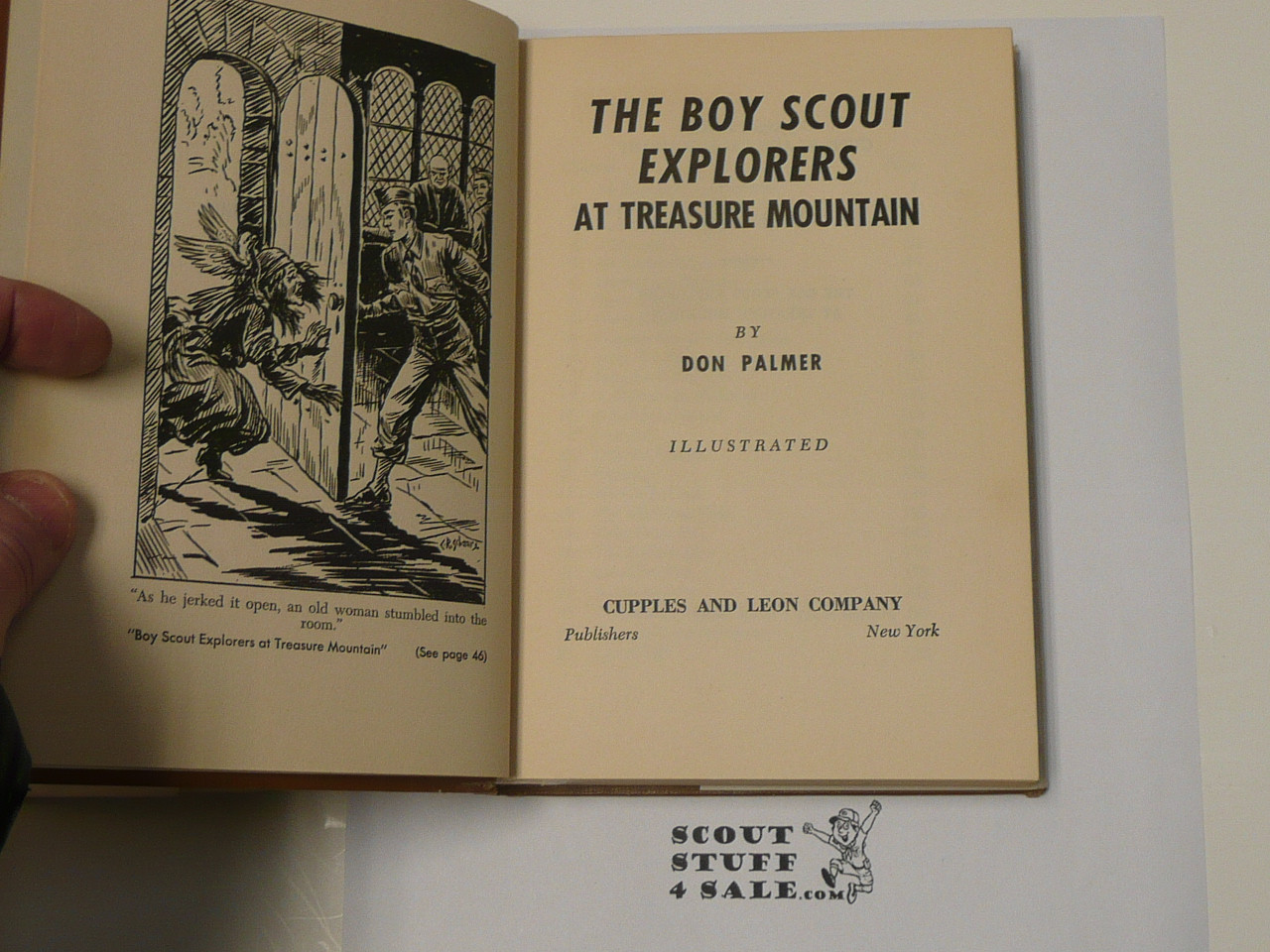The Boy Scout Explorers at Treasure Mountain, by Don Palmer, 1955, Boy Scout Story Book, With Dust Jacket