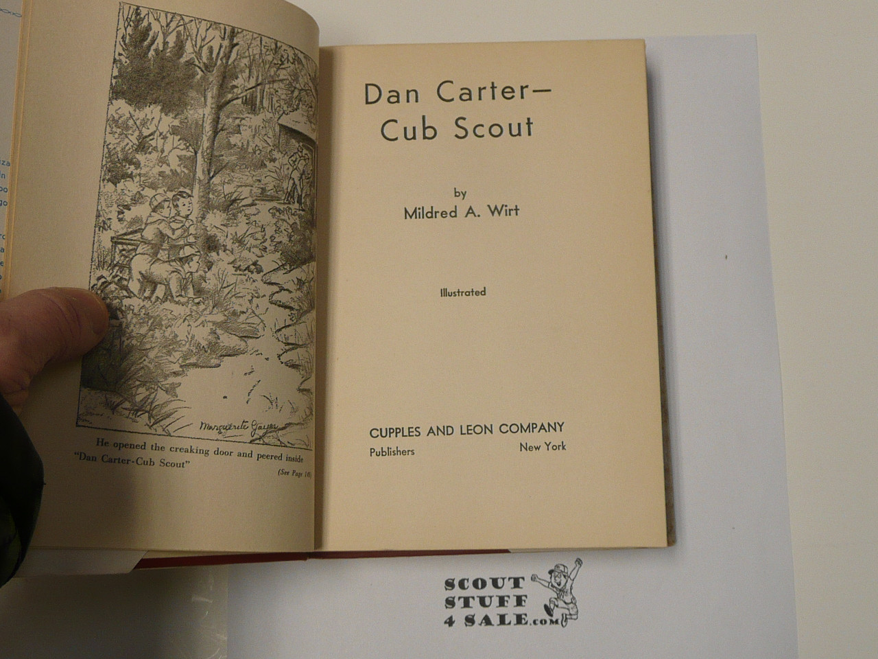 Dan Carter Cub Scout, by Mildred A. Wirt, 1949, Boy Scout Story Book, With Dust Jacket