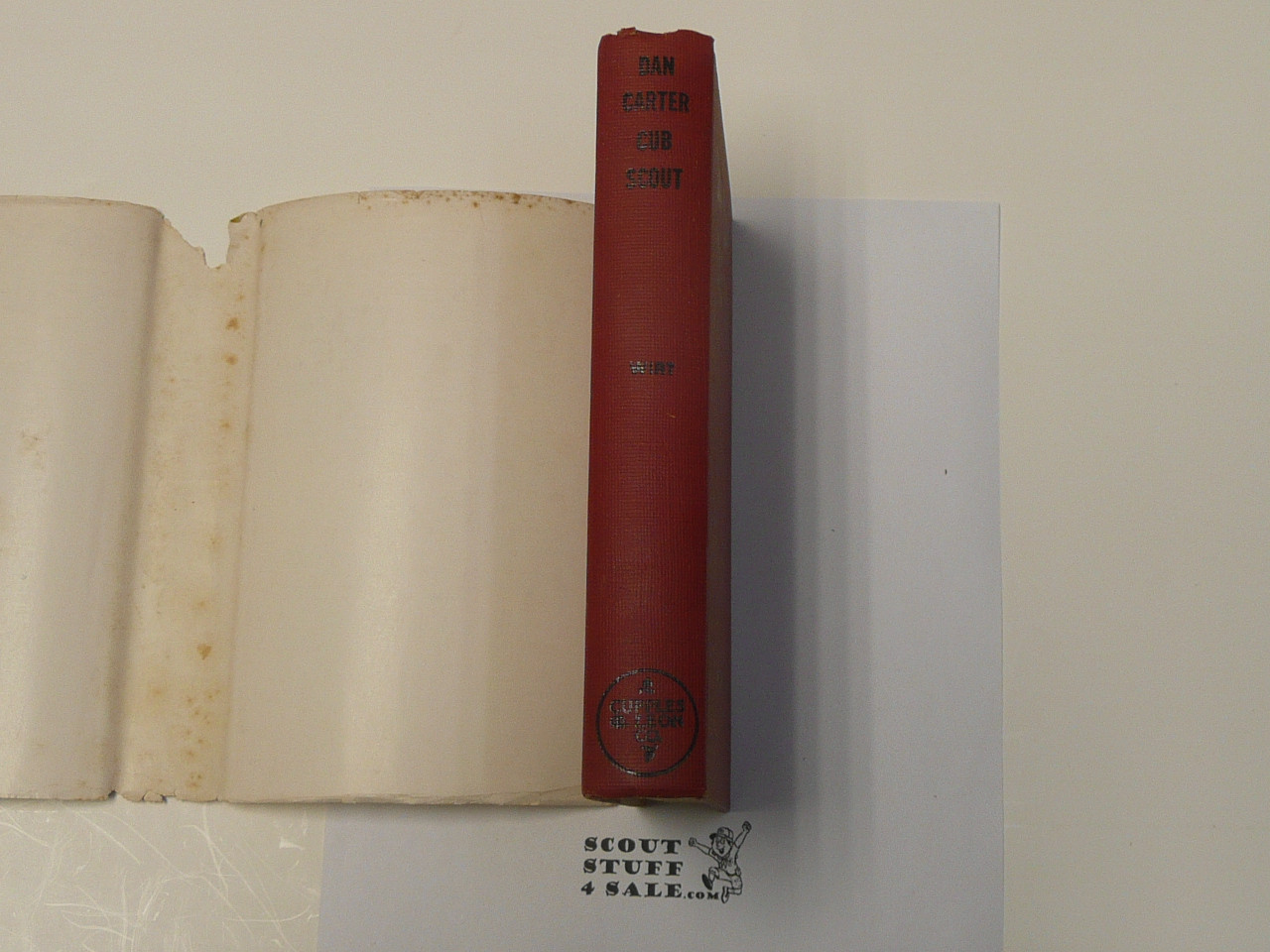 Dan Carter Cub Scout, by Mildred A. Wirt, 1949, Boy Scout Story Book, With Dust Jacket