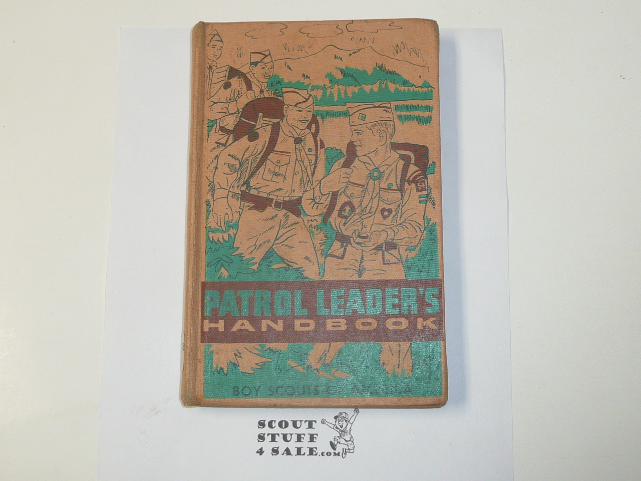 1967 Patrol Leaders Handbook, Third Edition, First Printing, LIBRARY BOUND