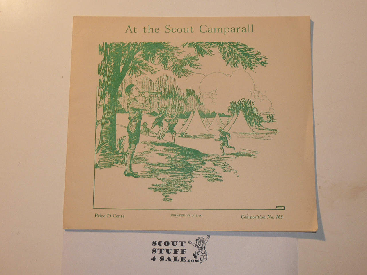 1936 At the Scout Camperall Sheet Music, by Art Publication Society