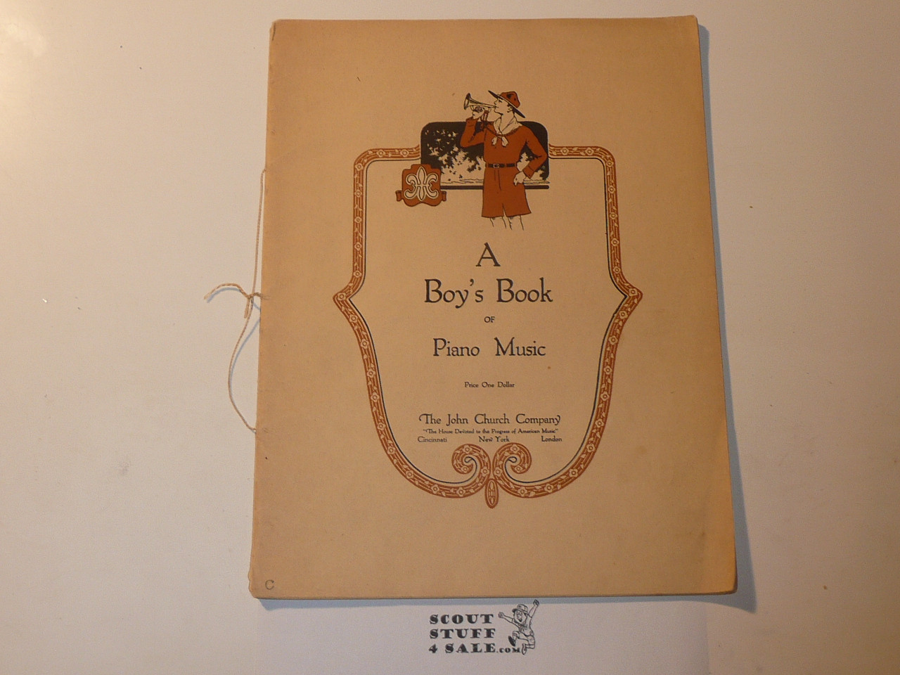 1926 A Boy's Book of Piano Music Sheet Music, By The John Church Company